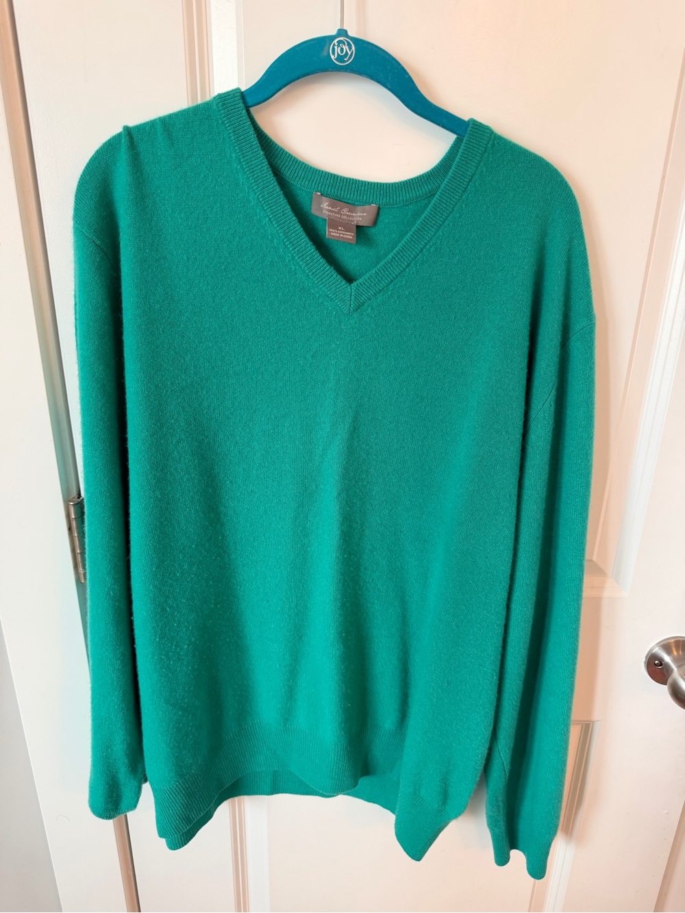 Daniel Cremieux Men's V-Neck Sweater in Teal Green